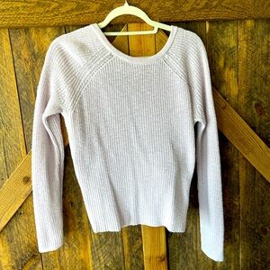 Aerie Light Lavender Ballerina open back sweater
